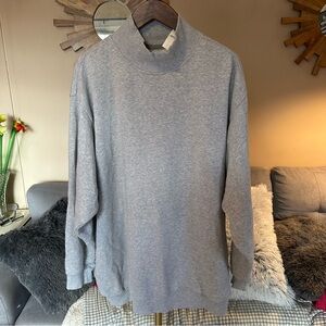 Aerie Heather Gray Women's Mockneck Sweatshirt